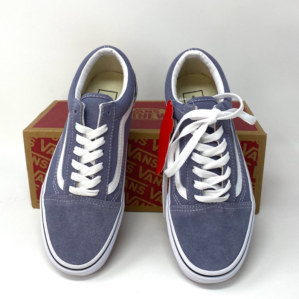 VANS  Old Skool Granite Blue Suede Women's - Picture 3 of 9